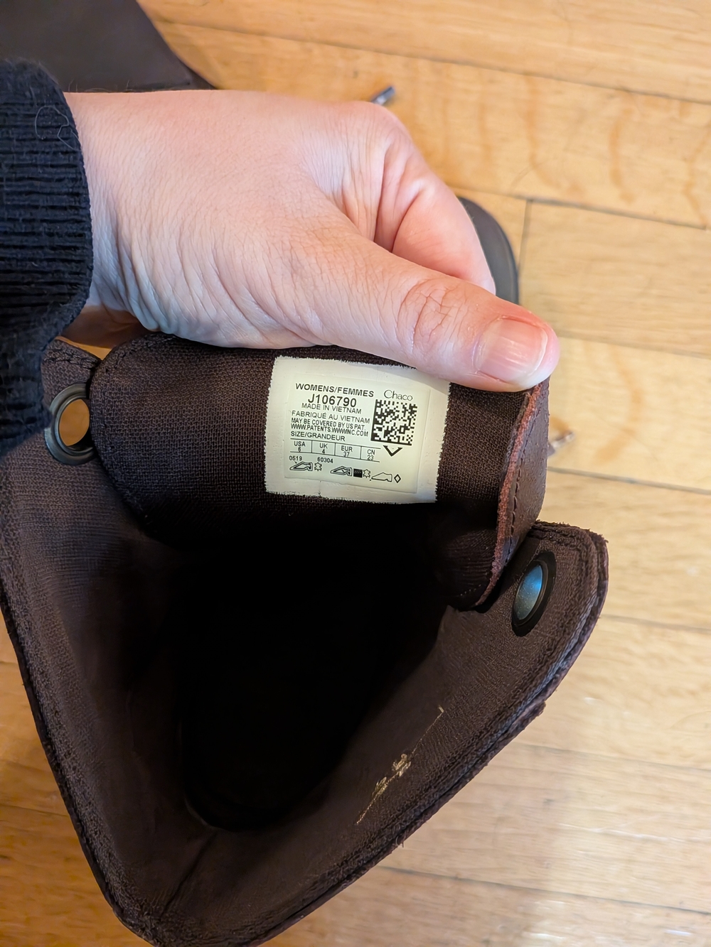 Chaco Dark Brown Women's Lace-Up Boot - Picture 6 of 7